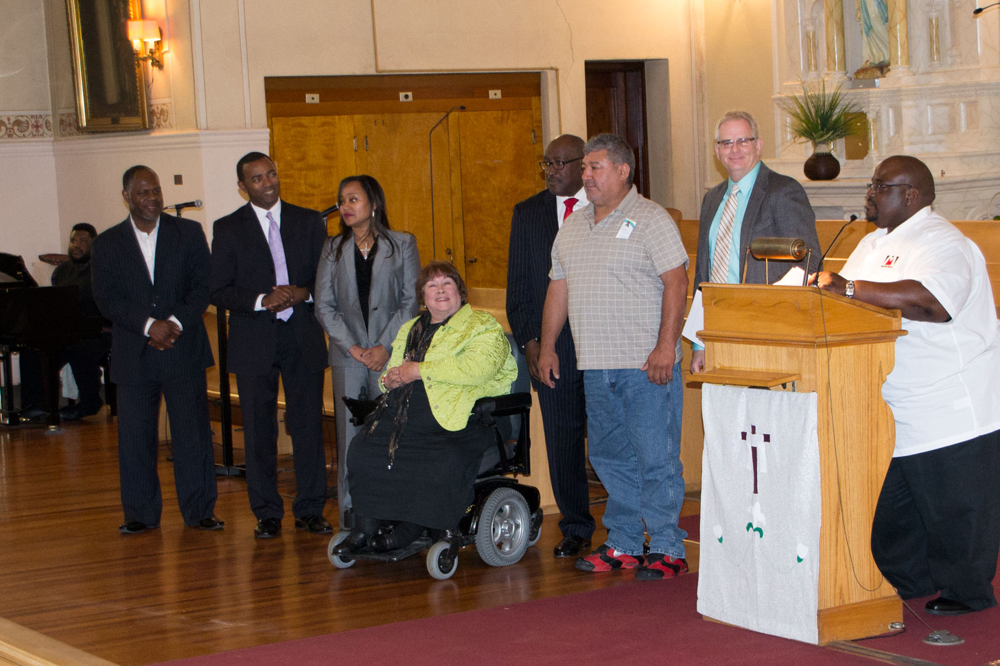 Juan Islas is honored at the Made Men Life Strategies Graduation.